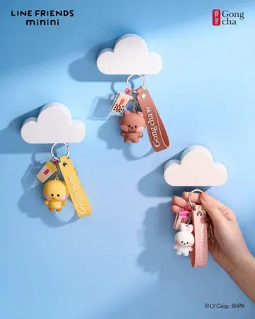 "24일 이후 발송" 곤차 LINE FRIENDS 키링 3종 세트