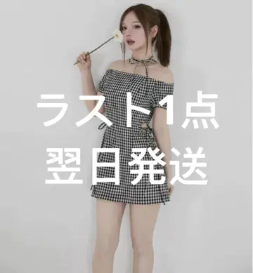 1개 andmary Becky check mini dress 앤드 마리