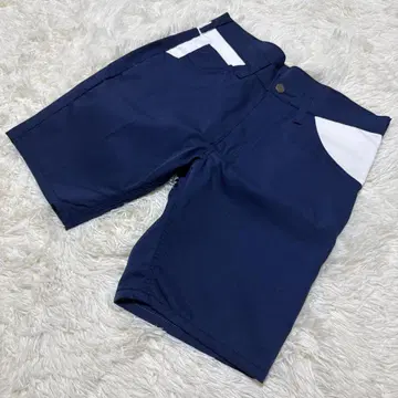 네이비 골프 팬츠 화이트 악센트