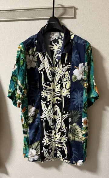 TK GARMENT SUPPLY 빈티지 원단 재구성 알로하 셔츠