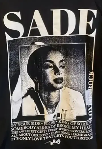 SADE ADU 티셔츠 R&B 재즈 서울 싱거 샤데 아두