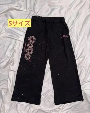 9090 girl OG 로고 글리터 스웨트 팬츠 S