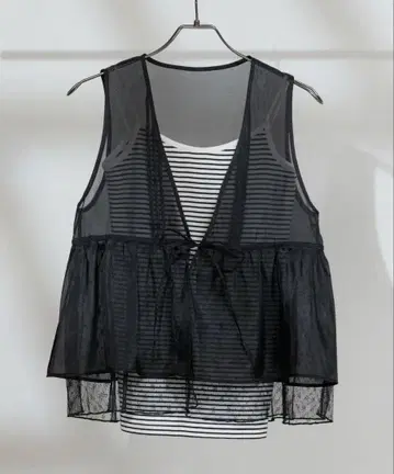 FREAK'S STORE 오간자 레이스 레이어드 베스트