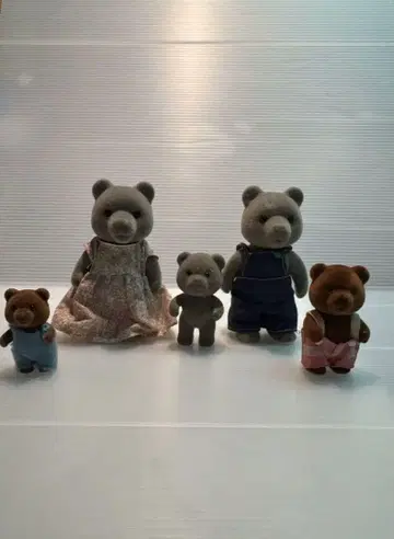 실바니안 패밀리 레어 곰 인형 5종 세트