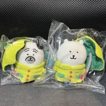나가노 마켓 비가 오네요 마스코트 나가노의 곰 퍼그 2개