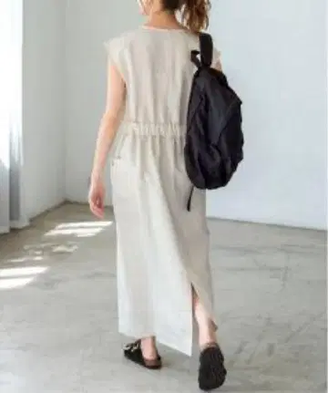 Spick & Span 코튼 린넨 사이드 포켓 원피스 (36)