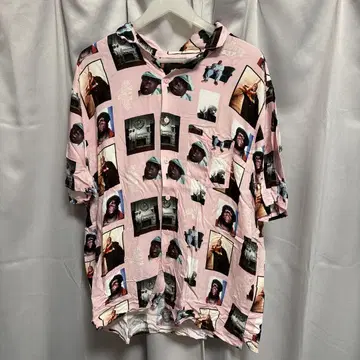 notoriousB.I.G 비기 H&M 올 패턴 반팔 셔츠 US L