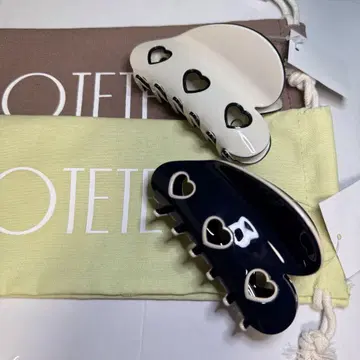 POTETE 3하트 클립 세트 하트 클립 포테테 헤어 클립