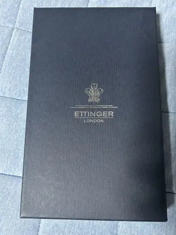 ETTINGER 블랙 가죽 장지갑