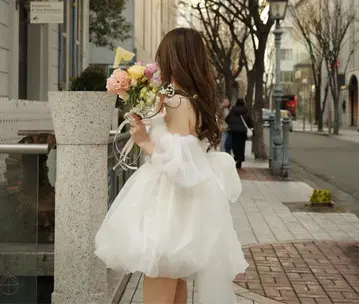 오늘 발송 웨딩 드레스 미니 길이
