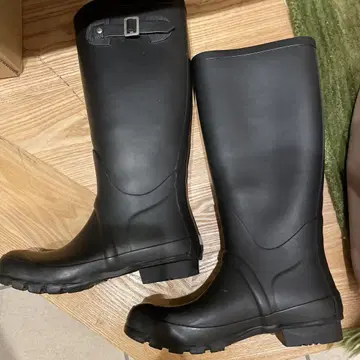블랙 장화 버클 포함