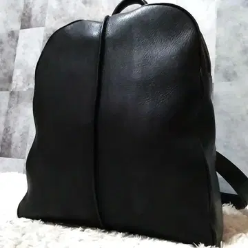 레어 질 샌더 백팩 가죽 블랙 천연 가죽 백팩 로고 엠보