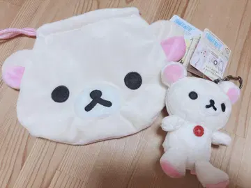 코리락쿠마 파우치와 코리락쿠마 키링 세트