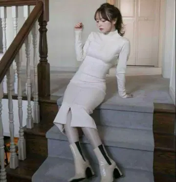 andmary aletta ribbon knit dress 앤드 마리