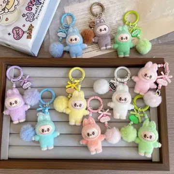 10가지 색상 모두 모을 수 있다! LABUBU 봉제 인형 키링