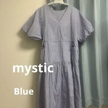 mystic 드로스트 개더 원피스 사이즈 1 스트라이프