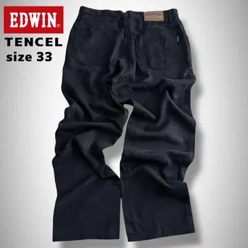 EDWIN 에드윈 와이드 데님 플리츠 텐실 y2k 그런지