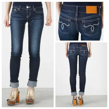 moussy NYLON fit Straight Slim 데님 팬츠 26