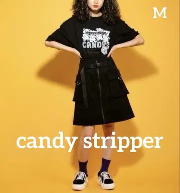 candy stripper 캔디 스트리퍼 카고 스커트 벨트 포함 M