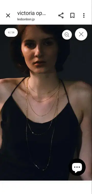 새상품 루봉봉 빅토리아 목걸이 롱 목걸이 K10WG