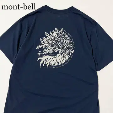mont-bell 몽벨 코노하즈쿠 폴리에스테르 티셔츠 네이비