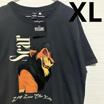 디즈니 빌런즈 라이온 킹 스카 반팔 티셔츠 XL LL 새상품