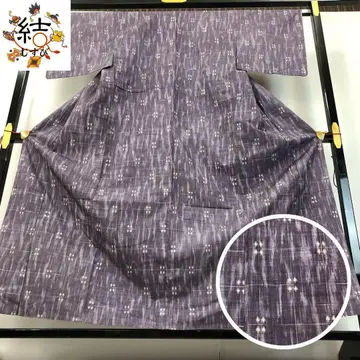MK-1473 단옷 쓰미 기모노 꽃무늬 가스리 패턴 후지오 벽 색상