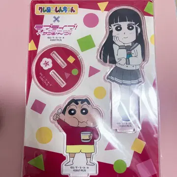 러브 라이브 크레용 신짱 아크릴 스탠드 아크릴 스탠드 블랙 다이아