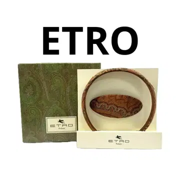 ETRO 에트로 빈티지 페가수스 머리띠 머리핀 페이즐리