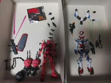 hg 빨간색 건담 지크 액스 세트