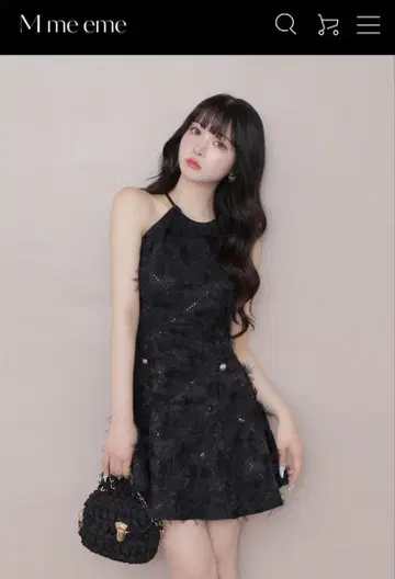 M me eme 원피스 Flower tulle mini onepiece