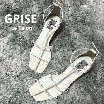 LE TALON GRISE 르 탈론 T 스트랩 샌들 힐 24.5
