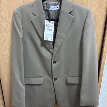 자라 카키 테일러드 자켓 M