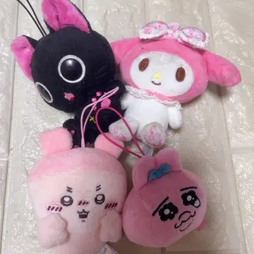 봉제 인형 세트 4개 캐릭터 마스코트 4개 묶음 판매