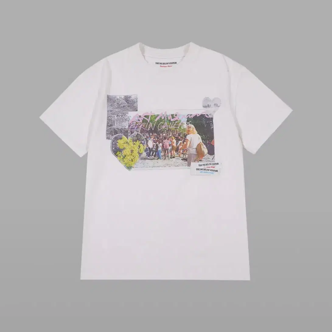 ◆THE MUSEUM VISITOR◆ GLOSSY BUBBLE TSHIRT WHITE 15655 GLOSSY BUBBLE T-SHIRT (WHITE) : THE MUSEUM VISITOR