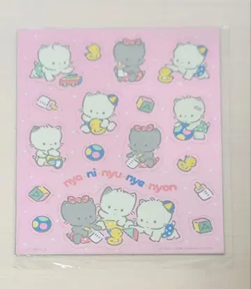 쇼와 레트로 산리오 냐니뉴니엔 메탈릭 씰