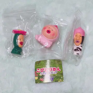 코비토즈칸 소프트 비닐 피규어 3개 세트 카쿠레모모지리 리틀 하나가시라