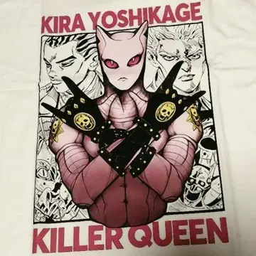 KIRA YOSHIKAGE 죠죠의 기묘한 모험 XL 사이즈 티셔츠
