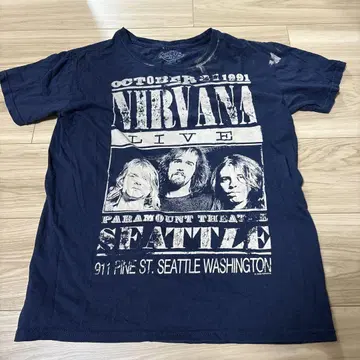 NIRVANA 구제 의류 티셔츠