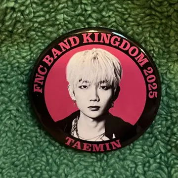 FNC BAND KINGDOM2025 캔뱃지 하파유 테민