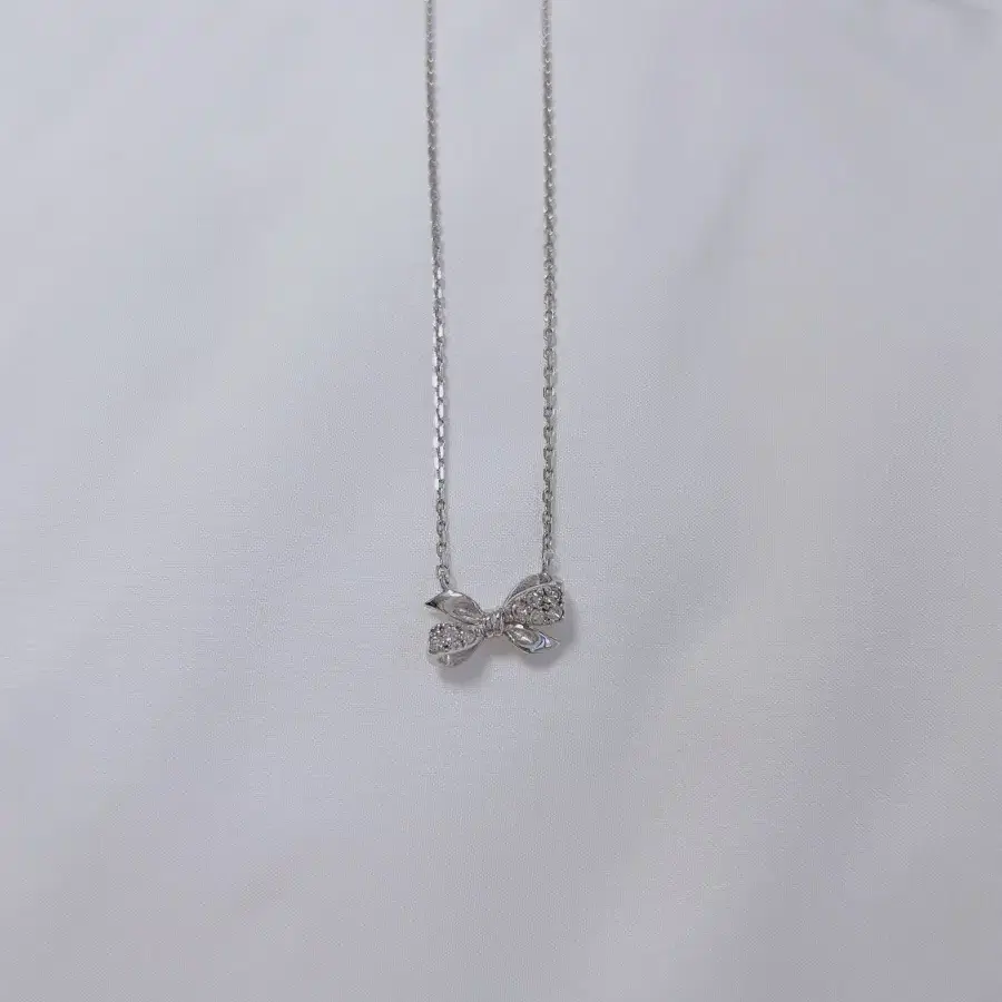 【STONEHENgE】Silver Material Ribbon Necklace SC24A34T STONEHENGE | 스톤헨지 Stonehenge Silver 925 Ribbon Necklace