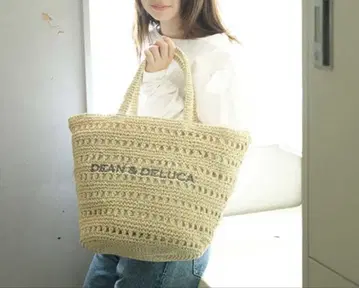 새상품 DEAN & DELUCA 카고 백 내추럴 M