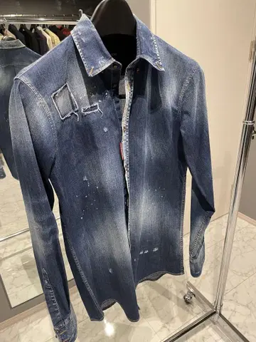 디스퀘어드 DSQUARED2 데님 셔츠 사이즈 44