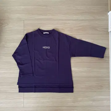 PACIFIC PARK STORE 보라색 7부 소매 티셔츠