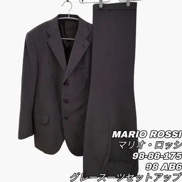 897 MARIO ROSSI 셋업 수트 그레이 스트라이프 AB6