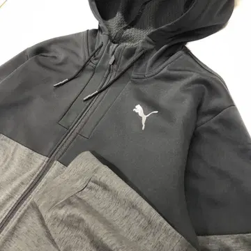 푸마 집업 후드티 블랙 남성용 2XL