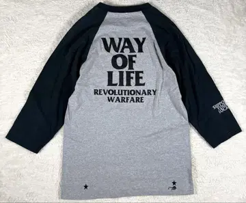 초기 M&M WAY OF LIFE 7부 소매 래글런 티셔츠 DOZENS