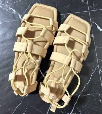 emmi 드로스트 샌들 23cm 에미 드로우 스트링 레이스업