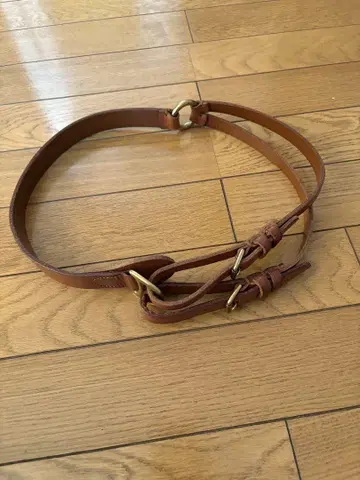 랄프 로렌 브라운 가죽 벨트