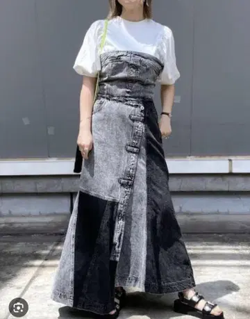 PAGEBOY 케미컬 데님 원피스 드레스
